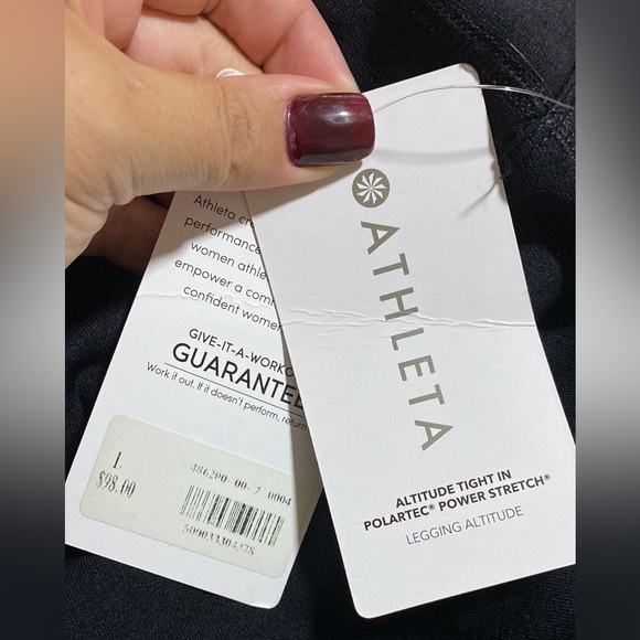 Athleta Altitude Tight in Polartec Power Stretch // Black - Picture 7 of 16
